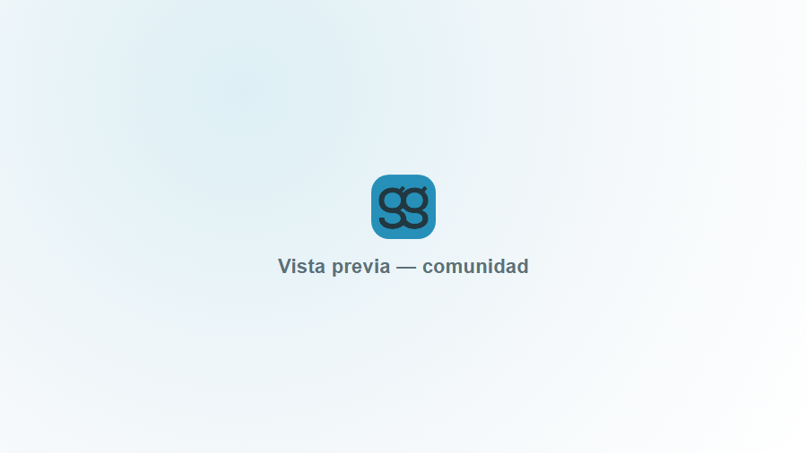 Vista de comunidad